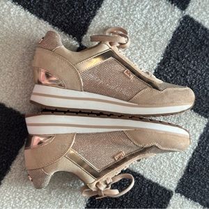 Michael Kors Rose Gold Sneakers